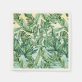 Tropische Blätter Ombre Serviette (Vorderseite)