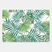 Tropische Blätter Palm Greenery Wrapping Paper She (Vorderseite 2)