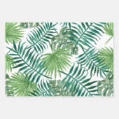 Tropische Blätter Palm Greenery Wrapping Paper She (Vorderseite)