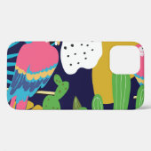 Tropische Blätter, Papageien: Sommerlicher Hinterg Case-Mate iPhone Hülle (Rückseite (Horizontal))