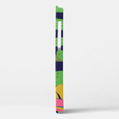 Tropische Blätter, Papageien: Sommerlicher Hinterg Case-Mate iPhone Hülle (Rückseite / Links)