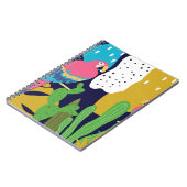 Tropische Blätter, Papageien: Sommerlicher Hinterg Notizblock (Linke Seite)