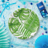 Tropische Blätter Pappteller (Party)