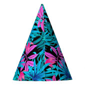 Tropische Blätter Partyhütchen (Rückseite)