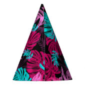 Tropische Blätter Partyhütchen (Rückseite)