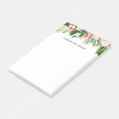 Tropische Blätter Personalisierte Post-it-Hinweise Post-it Klebezettel (angewinkelt)