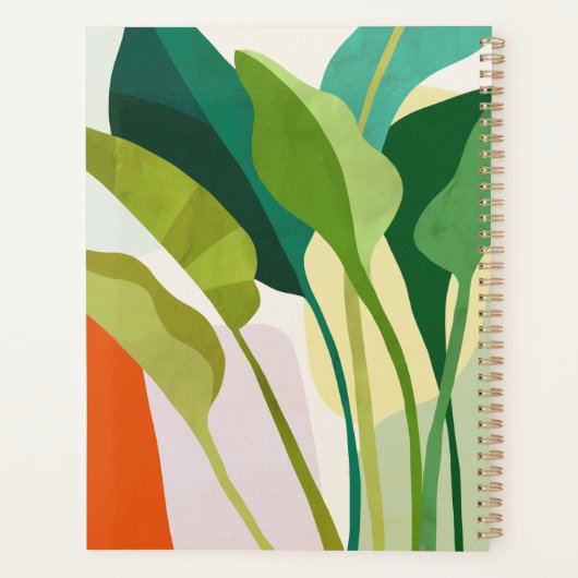 Tropische Blätter Planer (Rückseite)