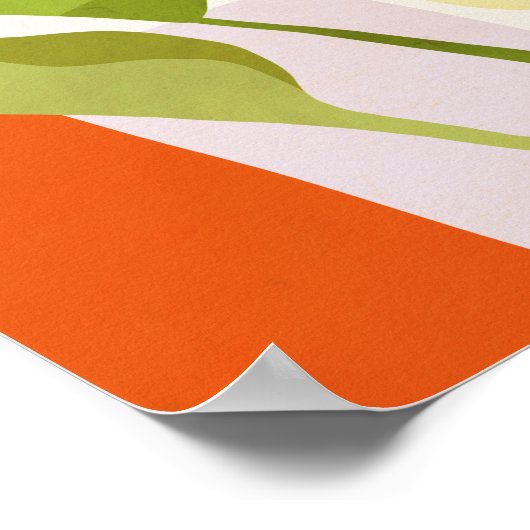 Tropische Blätter Poster (Ecke)