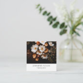 Tropische Blätter Quadratische Visitenkarte (Stehend Vorderseite)