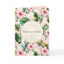 Tropische Blätter Rosa Hibiskus