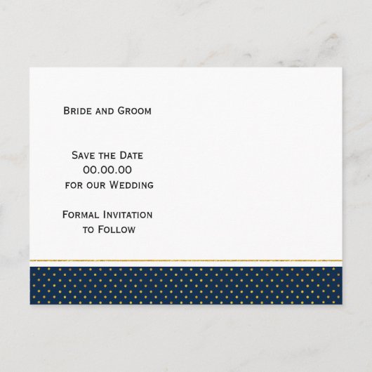 Tropische Blätter rosa, Hochzeit der Marine Save t Ankündigungspostkarte (Rückseite)