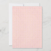 Tropische Blätter Rosa Hochzeitsdusche Einladung (Rückseite)