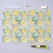 Tropische Blätter Rosa Ombre Glitzer Dream Seidenpapier (Handwerk)