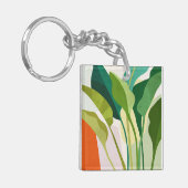 Tropische Blätter Schlüsselanhänger (Vorderseite links)