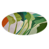 Tropische Blätter Schneidebrett (Ecke)