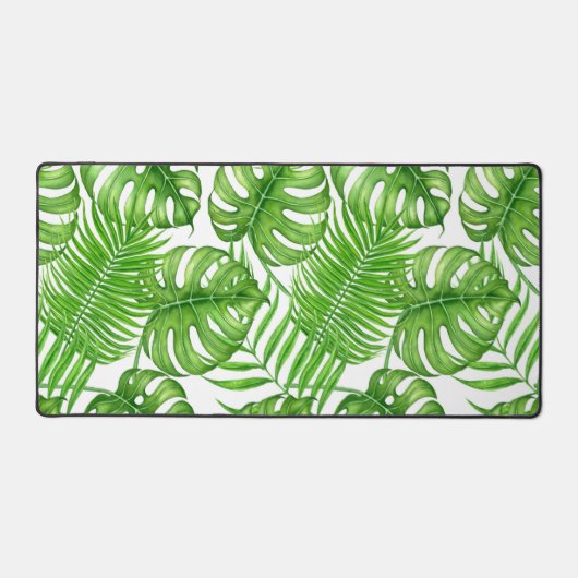 Tropische Blätter Schreibtischunterlage (Vorderseite)