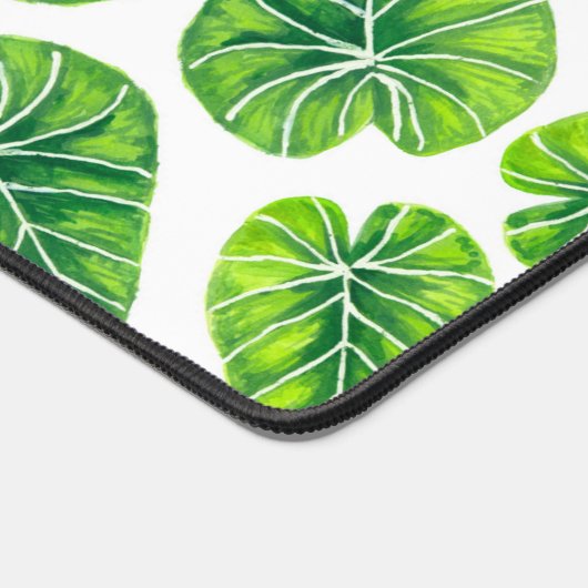 Tropische Blätter Schreibtischunterlage (Ecke)
