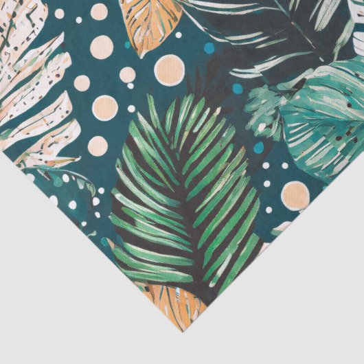 Tropische Blätter Seidenpapier (Detail)