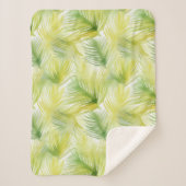 Tropische Blätter Sherpadecke (Vorderseite)