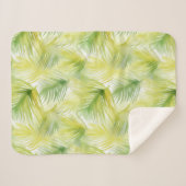 Tropische Blätter Sherpadecke (Vorderseite (Horizontal))