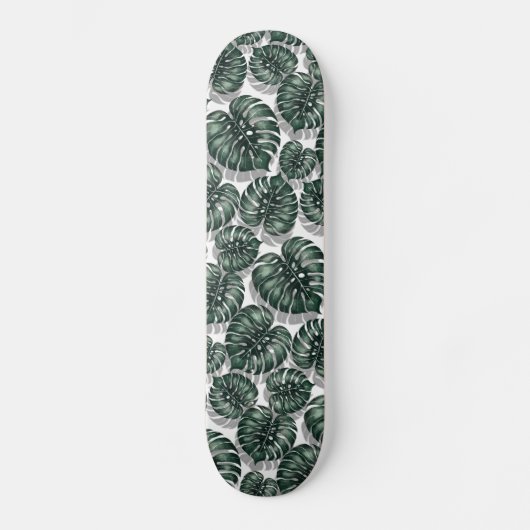 Tropische Blätter Skateboard (Vorderseite)