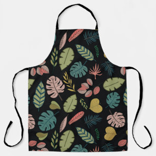Tropische Blätter: Sommer Vintage Blüten Schürze