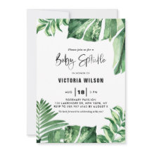 Tropische Blätter Sommerbaby Sprinkle