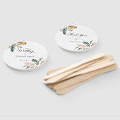 Tropische Blätter Sommerhochzeit Willkommen Fächer (Non-assembled)