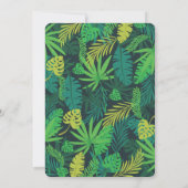 Tropische Blätter Sommersommer Brautparty Einladung (Rückseite)