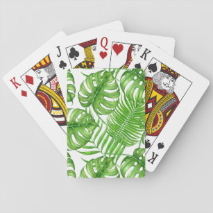Tropische Blätter Spielkarten