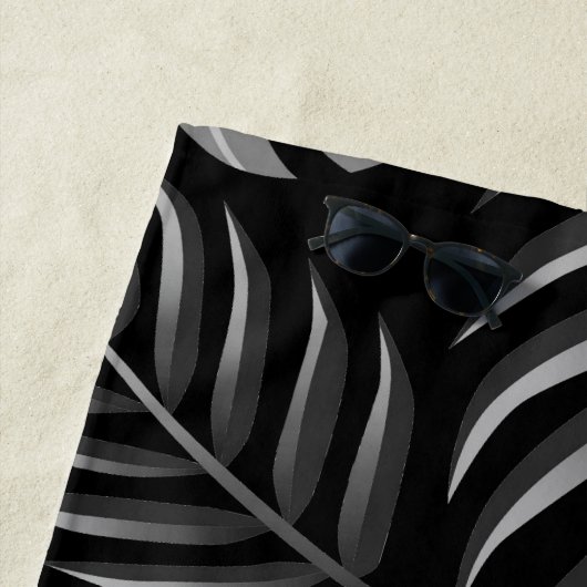 Tropische Blätter Strandtuch (Beispiel)