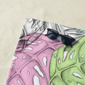 Tropische Blätter Strandtuch (Beispiel)