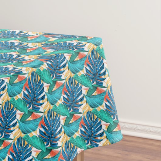 Tropische Blätter Tablecloth Tischdecke (Beispiel)