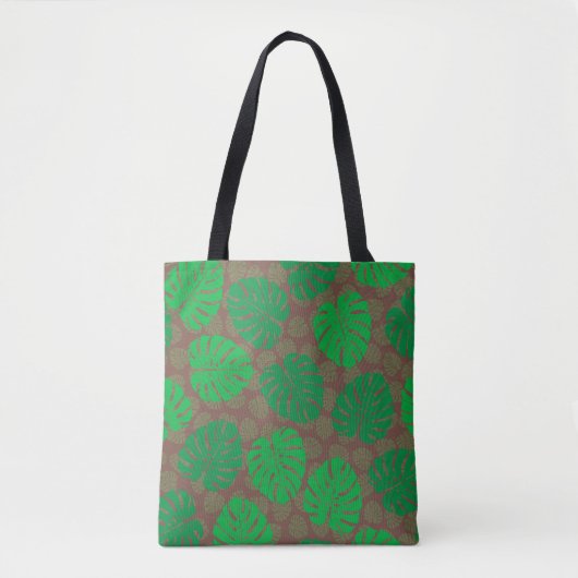 tropische Blätter Tasche (Vorderseite)