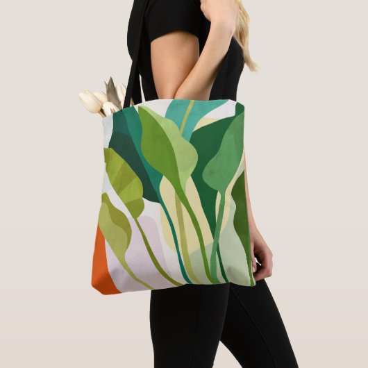 Tropische Blätter Tasche (Von Nahem)