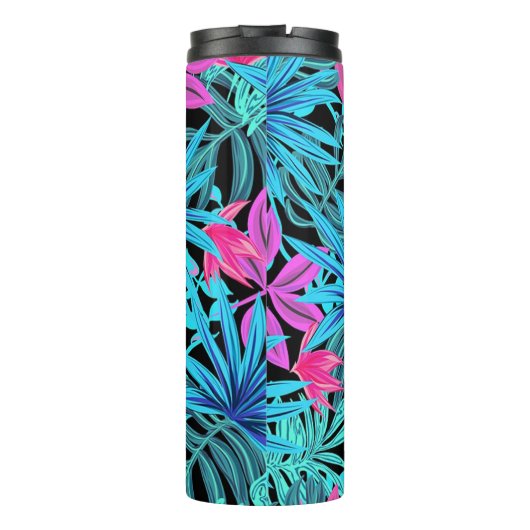 Tropische Blätter Thermosbecher (Rückseite)
