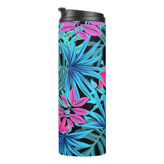 Tropische Blätter Thermosbecher (Nach rechts gedreht)