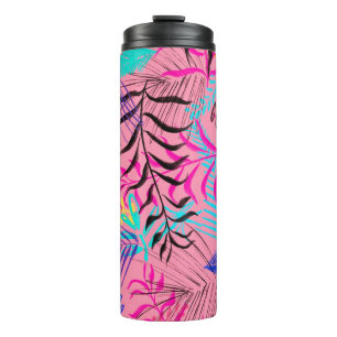 Tropische Blätter Thermosbecher