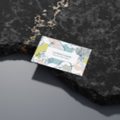 Tropische Blätter und Bio Formen Visitenkarte