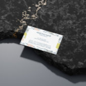 Tropische Blätter und Bio Formen Visitenkarte