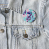 Tropische Blätter und Blume 2 Button (Beispiel)