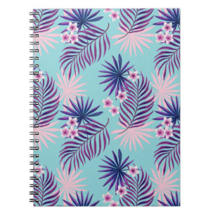 Tropische Blätter und Blume 2 Notizblock