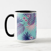 Tropische Blätter und Blume 2 Tasse (Links)