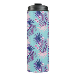 Tropische Blätter und Blume 2 Thermosbecher