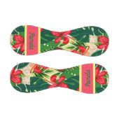 Tropische Blätter und Blume Baseball (Paneele)