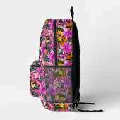 Tropische Blätter und Blume Bedruckter Rucksack (Rechts)