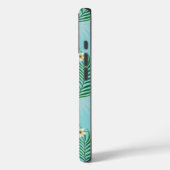 Tropische Blätter und Blume Case-Mate iPhone Hülle (Rückseite / Links)