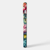 Tropische Blätter und Blume iPhone Hülle (Linke Seite)