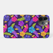 Tropische Blätter und Blume Muster-23857 Case-Mate iPhone Hülle (Rückseite (Horizontal))