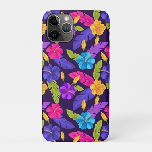 Tropische Blätter und Blume Muster-23857 Case-Mate iPhone Hülle (Rückseite)